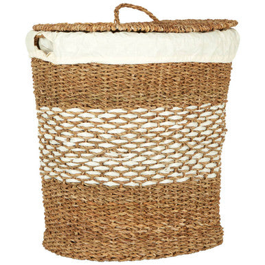 Seagrass Basket with Lid and Lining