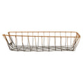 Black and Gold Wavy Weave Rectangular Tray