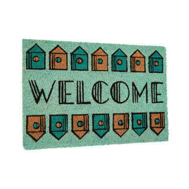 Welcome Home Light Green Doormat