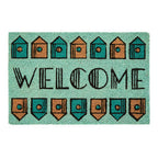 Welcome Home Light Green Doormat