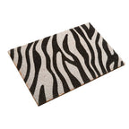 Zebra Print Coir Doormat