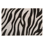 Zebra Print Coir Doormat