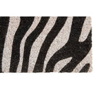 Zebra Print Coir Doormat