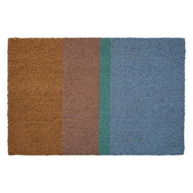 Coir Doormat with Stripes