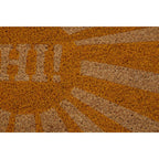 Hi Greeting Coir Doormat