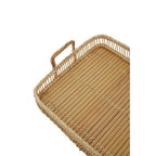Rattan and Bamboo Natural Rectangular Tray