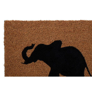 Elephant and Baby Elephant Doormat