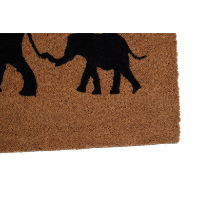 Elephant and Baby Elephant Doormat