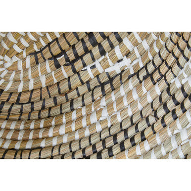 Set of Three Oval Straw Baskets