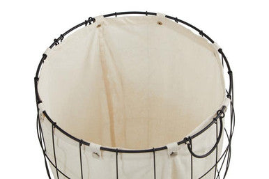 Set of Two Matte Black Laundry Baskets