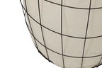 Set of Two Matte Black Laundry Baskets