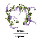 Faux Garland Decor Wisteria