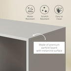 Rolling Open Wardrobe Hanging Rail Storage Shelves for Clothes, Grey