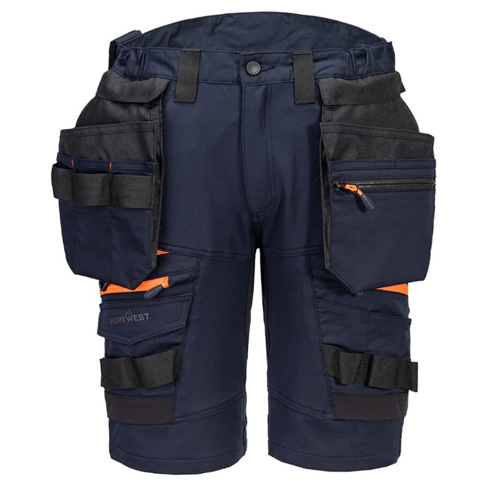 Portwest DX444 4-Way Stretch Holster Pocket Shorts Dark Navy