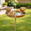 Robin Bird Bath & Feeder Stake
