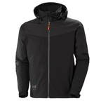 Helly Hansen 74290 Oxford Softshell Hooded Work Jacket Black