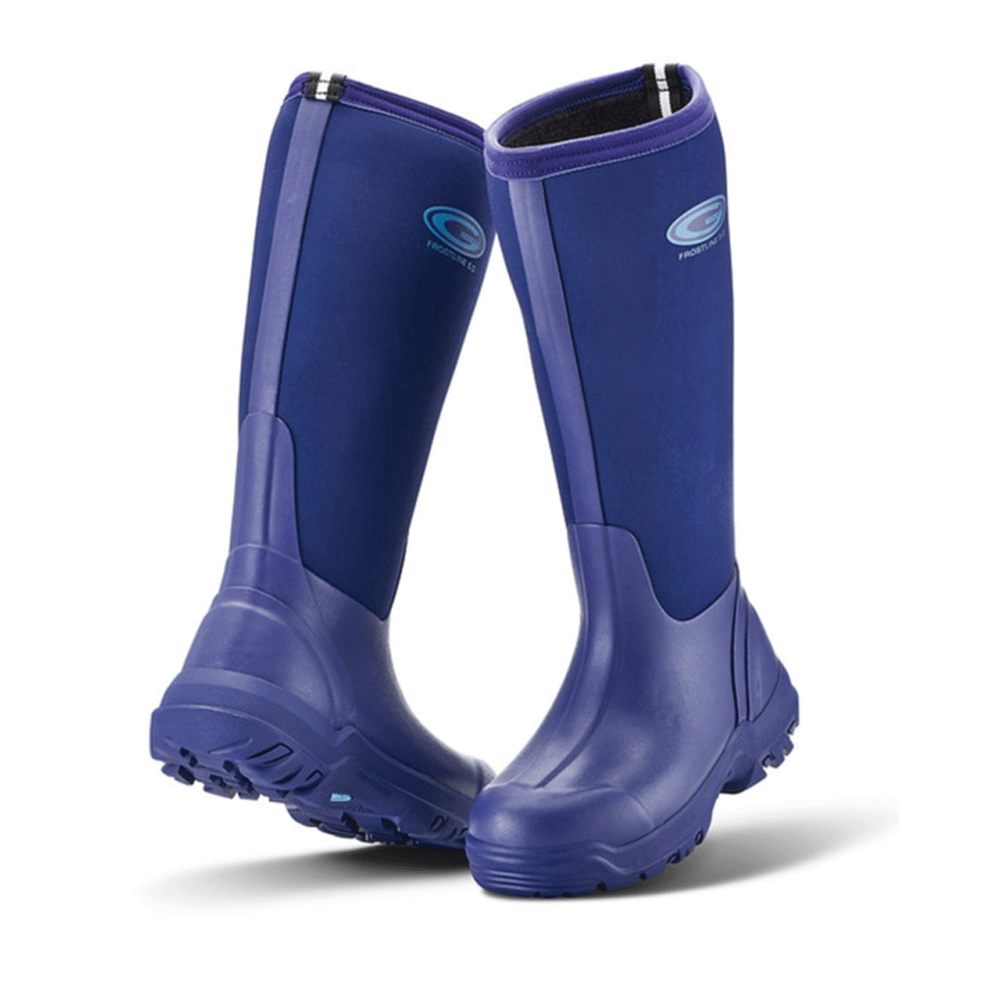 Grubs Frostline Neoprene Insulated Waterproof Wellington Boots BELLWEATHER BLUE