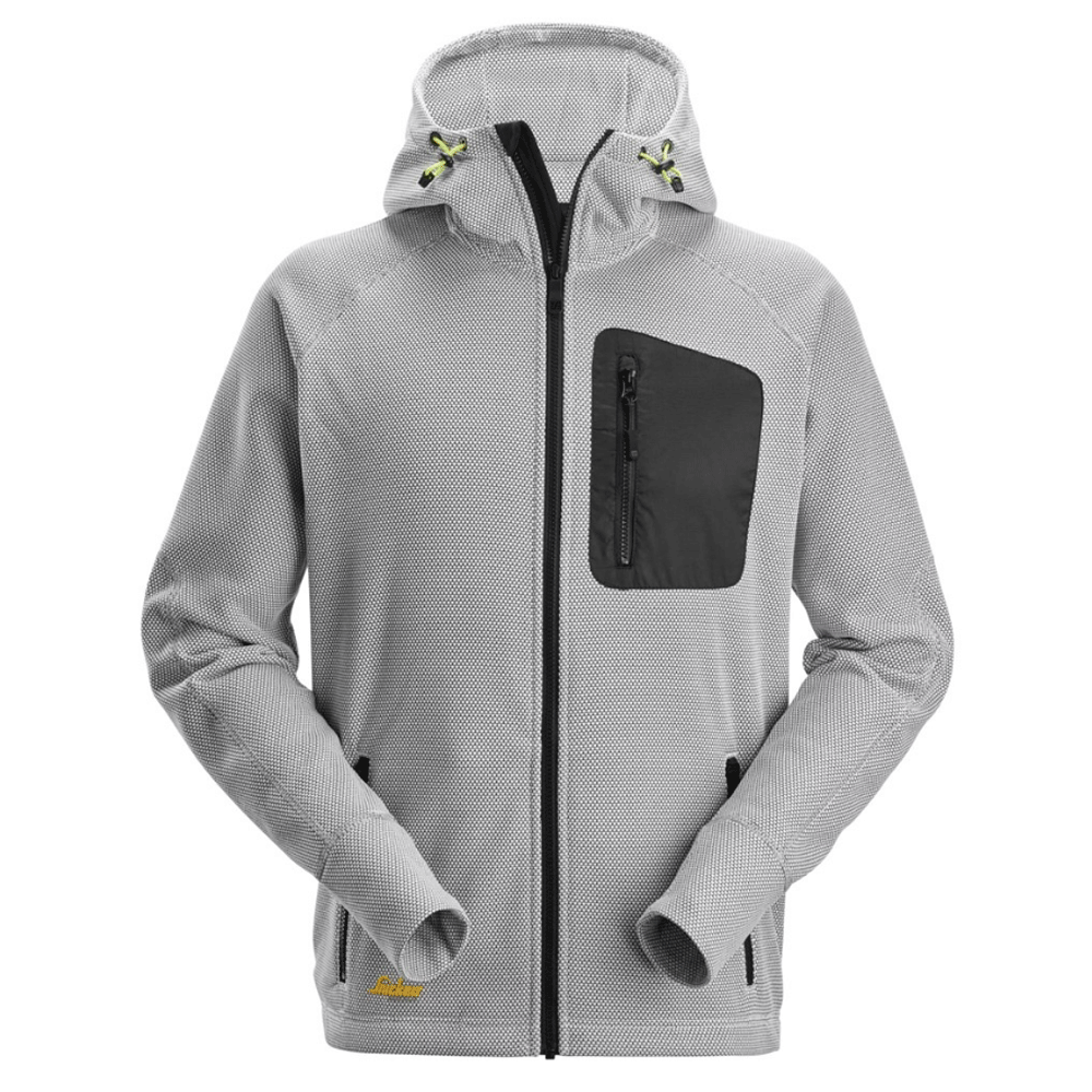 Snickers 8041 FlexiWork, Fleece Hoodie Various Colours White Black