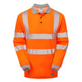 PULSAR LIFE LFE926 NB Hi-Vis Long Sleeve Orange Polo Shirt