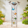 Bronze Effect Butterfly Garden Bird Bath and Bird Feeder