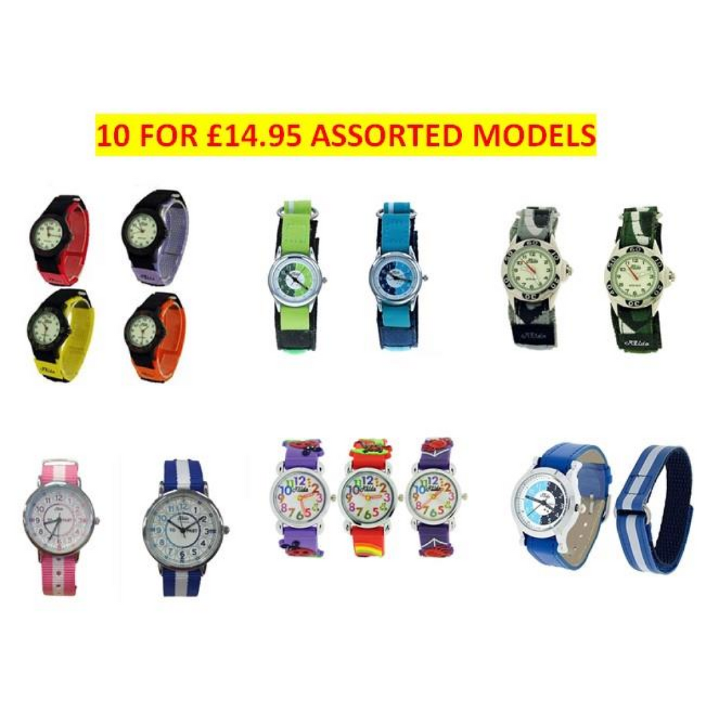 Children's Analogue Watch - Assorted Silicone and Velcro Straps