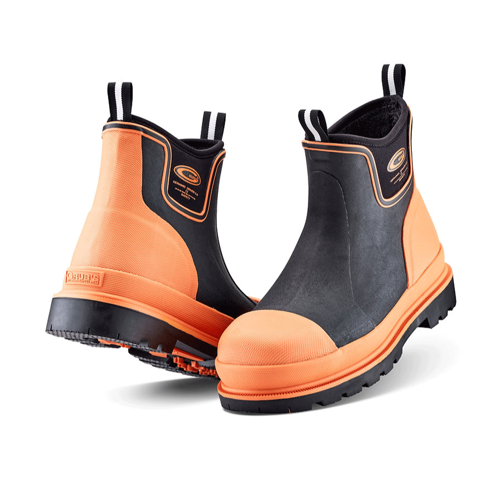Grubs Ceramic Driver 5.0 S5 Safety Toe Cap Work Dealer Boot Black Orange