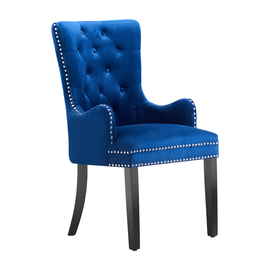 LUX Velvet Dining Chair (with armrests)