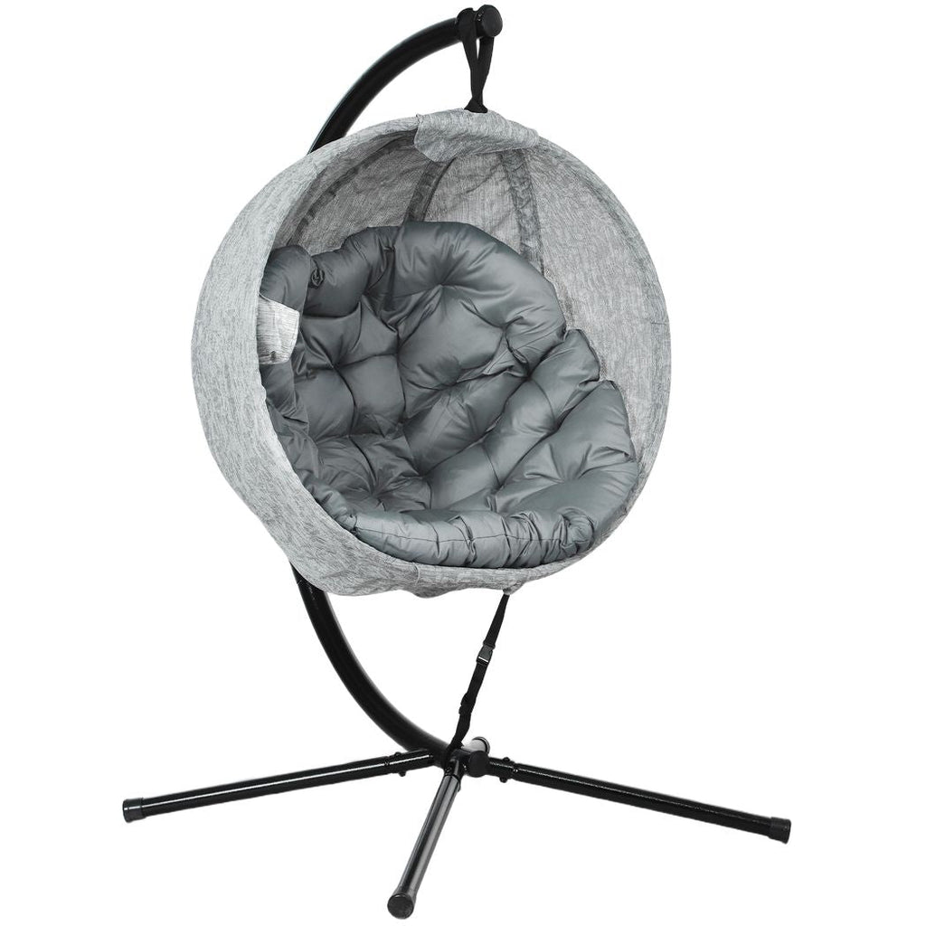 Hanging Egg Chair Outdoor Indoor Swing Chair, Folding Basket