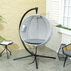 Hanging Egg Chair Outdoor Indoor Swing Chair, Folding Basket