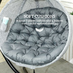 Hanging Egg Chair Outdoor Indoor Swing Chair, Folding Basket