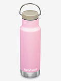 Klean Kanteen Vacuum Insulated 12oz (355ml) Classic Bottle With Loop Cap Lotus (Pink)