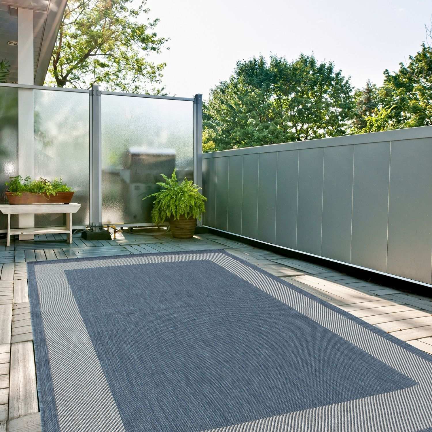 Ecology Outdoor Rug Blue