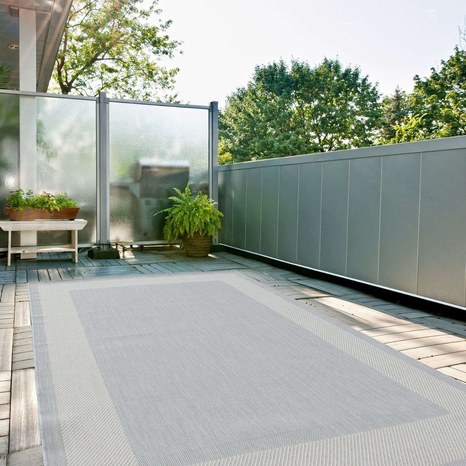 Ecology Outdoor Rug Grey