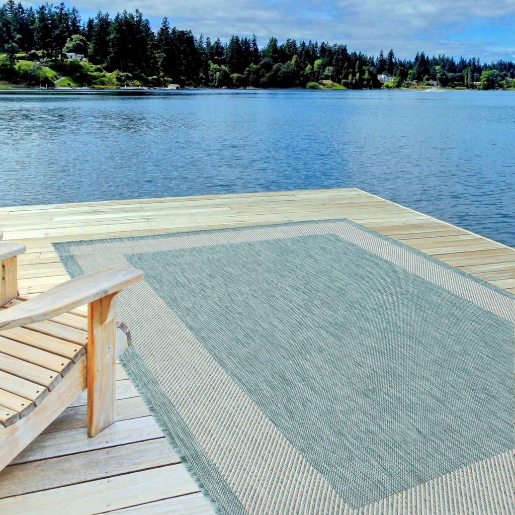 Ecology Outdoor Rug Aqua