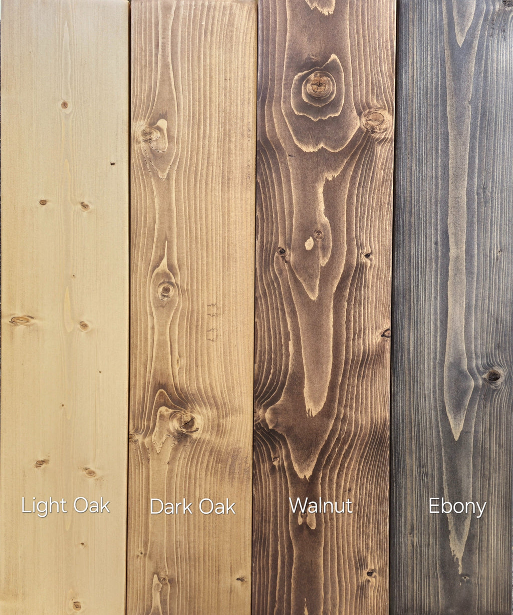 Rustic Wooden Shelf with Lipped Metal Brackets