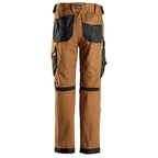 Snickers 6324 AllroundWork, Canvas+ Stretch Work Trousers+ Brown