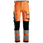 Snickers 6343 High-Vis Class 2 Stretch Trousers