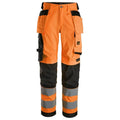 Snickers 6743 Hi-Vis Class 2 Women's Stretch Trousers Holster Pockets