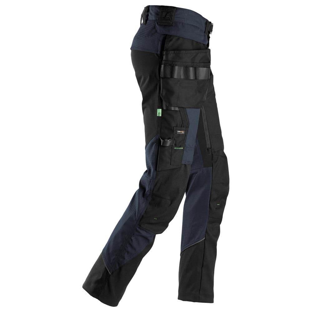 Snickers 6972 FlexiWork, Work Trousers+ Detachable Holster Pockets Navy Blue 33" Waist - 30" Leg