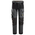 Snickers 6375 AllroundWork 4-way Stretch Trousers Steel Grey 30" Waist, 32" Leg