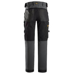 Snickers 6375 AllroundWork 4-way Stretch Trousers Steel Grey/Black, 39" Waist 30" Leg-Snickers 112