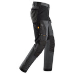 Snickers 6375 AllroundWork 4-way Stretch Trousers Steel Grey 30" Waist, 32" Leg