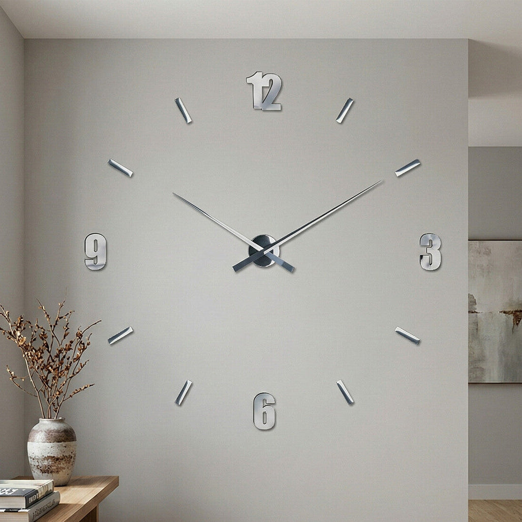 DIY Mirrored Wall Clock
