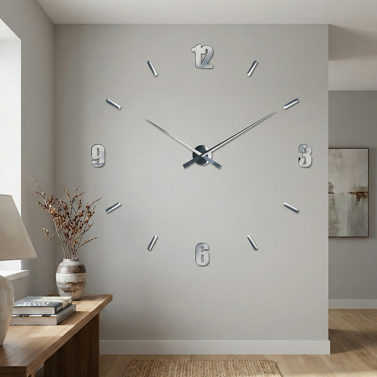 DIY Mirrored Wall Clock