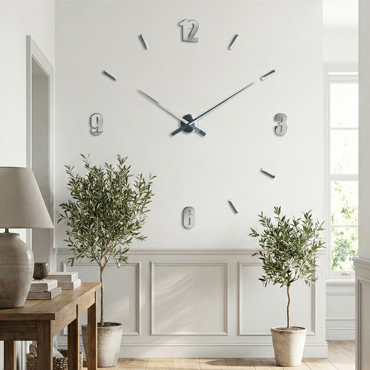 DIY Mirrored Wall Clock