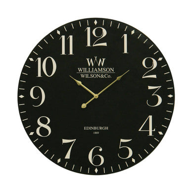 60cm Dia Classical Black Wall Clock