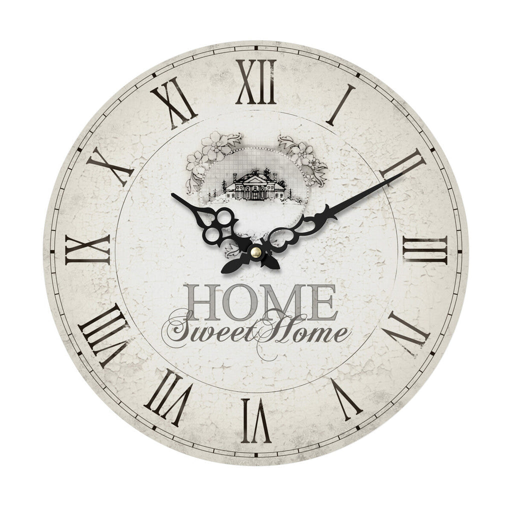 34cm Dia Round Wall Clock