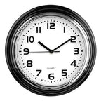 30cm Dia Chrome Finish Wall Clock