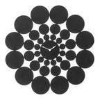 51cm Dia Black Discs Design Wall Clock