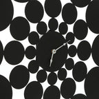 51cm Dia Black Discs Design Wall Clock